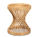 Baxton Studio Seville Modern and Contemporary Natural Finished Rattan End Table