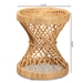 Baxton Studio Seville Modern and Contemporary Natural Finished Rattan End Table - Seville-Natural-ET