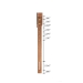 Baxton Studio Saki Mid-Century Modern Walnut Brown Finished Wood King Size Platform Bed - Saki-Ash Walnut-King