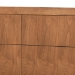 Baxton Studio Rin Mid-Century Modern Walnut Brown Finished Wood Twin Size Platform Bed - Rin-Ash Walnut-Twin