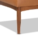 Baxton Studio Daymond Mid-Century Modern Tan Faux Leather Upholstered and Walnut Brown Finished Wood 5-Piece Dining Nook Set - BBT8051.12-Tan/Walnut-5PC Dining Nook Set