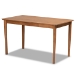 Baxton Studio Riordan Mid-Century Modern Grey Fabric Upholstered and Walnut Brown Finished Wood 5-Piece Dining Nook Set - BBT8051.13-Grey/Walnut-5PC Dining Nook Set