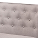 Baxton Studio Riordan Mid-Century Modern Grey Fabric Upholstered and Walnut Brown Finished Wood 2-Piece Dining Nook Banquette Set - BBT8051.13-Grey/Walnut-2PC SF Bench