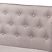 Baxton Studio Riordan Mid-Century Modern Grey Fabric Upholstered and Walnut Brown Finished Wood 4-Piece Dining Nook Set - BBT8051.13-Grey/Walnut-4PC Dining Nook Set