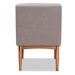 Baxton Studio Riordan Mid-Century Modern Grey Fabric Upholstered and Walnut Brown Finished Wood Dining Chair - BBT8051.13-Grey/Walnut-CC