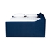 Baxton Studio Lennon Modern and Contemporary Navy Blue Velvet Fabric Upholstered Queen Size Daybed with Trundle - CF9172-Navy Blue Velvet-Daybed-Q/T