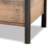Baxton Studio Vaughan Modern and Contemporary Two-Tone Rustic Oak Brown and Black Finished Wood Nightstand - SM-NS3840-Yosemile Oak-NS