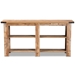 Baxton Studio Angelo Modern and Contemporary Rustic Oak Brown Finished Wood Console Table - BST-SET1639-Yukon Eiche-Console