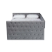 Baxton Studio Larkin Modern and Contemporary Grey Velvet Fabric Upholstered Queen Size Daybed with Trundle - CF9227-Silver Grey Velvet-Daybed-Q/T