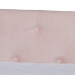 Baxton Studio Larkin Modern and Contemporary Pink Velvet Fabric Upholstered Full Size Daybed with Trundle - CF9227-Pink Velvet Velvet-Daybed-F/T
