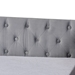 Baxton Studio Raphael Modern and Contemporary Grey Velvet Fabric Upholstered Twin Size Daybed with Trundle - CF9228 -Silver Grey Velvet-Daybed-T/T
