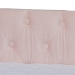 Baxton Studio Raphael Modern and Contemporary Pink Velvet Fabric Upholstered Full Size Daybed with Trundle - CF9228 -Pink Velvet-Daybed-F/T