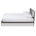 Baxton Studio Dora Modern and Contemporary Industrial Black Bronze Metal Queen Size Platform Bed - TS-Dora-Black-Queen