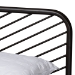 Baxton Studio Dora Modern and Contemporary Industrial Black Bronze Metal Queen Size Platform Bed - TS-Dora-Black-Queen
