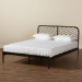 Baxton Studio Dora Modern and Contemporary Industrial Black Bronze Metal Queen Size Platform Bed - TS-Dora-Black-Queen