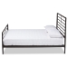 Baxton Studio Alva Modern and Contemporary Industrial Black Finished Metal Full Size Platform Bed - TS-Alva-Black-Full