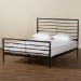Baxton Studio Alva Modern and Contemporary Industrial Black Finished Metal Full Size Platform Bed - TS-Alva-Black-Full