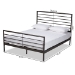 Baxton Studio Alva Modern and Contemporary Industrial Black Finished Metal Full Size Platform Bed - TS-Alva-Black-Full