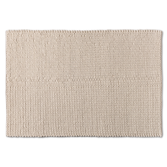 Baxton Studio Alvero Modern and Contemporary Ivory Handwoven Wool Blend Area Rug