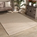 Baxton Studio Aral Modern and Contemporary Beige Handwoven Wool Area Rug - Aral-Beige-Rug