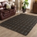 Baxton Studio Burma Modern and Contemporary Dark Grey Hand-Knotted Hemp Area Rug - Burma-Slate-Rug