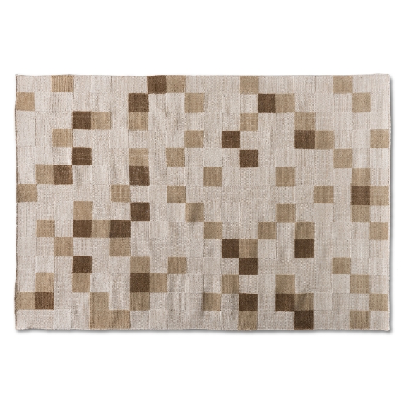 Baxton Studio Barbon Modern and Contemporary Ivory and Beige Handwoven PET Yarn Indoor and Outdoor Area Rug