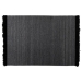 Baxton Studio Dalston Modern and Contemporary Dark Grey and Black Handwoven Wool Blend Area Rug