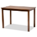 Baxton Studio Glenda Mid-Century Modern Greyish Beige Fabric Upholstered and Walnut Brown Finished Wood 7-Piece Dining Set - BBT5267-Greyish Beige/Walnut-7PC Dining Set