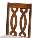 Baxton Studio Callie Modern and Contemporary Grey Fabric Upholstered and Walnut Brown Finished Wood 7-Piece Dining Set - Callie-Grey/Walnut-7PC Dining Set