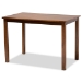 Baxton Studio Lanier Modern and Contemporary Grey Fabric Upholstered and Walnut Brown Finished Wood 5-Piece Dining Set - RH318C-Grey/Walnut-5PC Dining Set