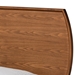 Baxton Studio Yori Mid-Century Modern Walnut Brown Finished Wood Twin Size Platform Bed - Yori-Ash Walnut-Twin