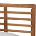 Baxton Studio Eris Mid-Century Modern Walnut Brown Finished Wood Twin Size Platform Bed - Eris-Ash Walnut-Twin