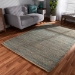 Baxton Studio Michigan Modern and Contemporary Blue Handwoven Hemp Blend Area Rug - Michigan-Aqua-Rug