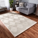 Baxton Studio Sovanna Modern and Contemporary Ivory Hand-Tufted Wool Area Rug - Sovanna-Ivory-Rug