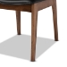 Baxton Studio Afton Mid-Century Modern Black Faux Leather Upholstered and Walnut Brown Finished Wood 7-Piece Dining Set - RDC827-Black/Walnut-7PC Dining Set