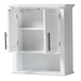 Baxton Studio Turner Modern and Contemporary White Finished Wood 2-Door Bathroom Wall Storage Cabinet - SR1802098-White-Cabinet