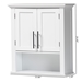 Baxton Studio Turner Modern and Contemporary White Finished Wood 2-Door Bathroom Wall Storage Cabinet - SR1802098-White-Cabinet