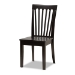 Baxton Studio Zora Modern and Contemporary Dark Brown Finished Wood 5-Piece Dining Set - Zora-Dark Brown-5PC Dining Set