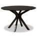 Baxton Studio Zora Modern and Contemporary Dark Brown Finished Wood 7-Piece Dining Set - Zora-Dark Brown-7PC Dining Set