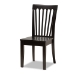 Baxton Studio Zala Modern and Contemporary Dark Brown Finished Wood 5-Piece Dining Set - Zala-Dark Brown-5PC Dining Set