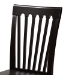 Baxton Studio Zala Modern and Contemporary Dark Brown Finished Wood 5-Piece Dining Set - Zala-Dark Brown-5PC Dining Set
