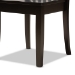 Baxton Studio Zala Modern and Contemporary Dark Brown Finished Wood 5-Piece Dining Set - Zala-Dark Brown-5PC Dining Set
