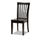Baxton Studio Sasa Modern and Contemporary Dark Brown Finished Wood 5-Piece Dining Set - Sasa-Dark Brown-5PC Dining Set