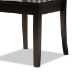 Baxton Studio Sasa Modern and Contemporary Dark Brown Finished Wood 5-Piece Dining Set - Sasa-Dark Brown-5PC Dining Set