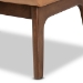 Baxton Studio Bianca Mid-Century Modern Walnut Brown Finished Wood and Tan Faux Leather Effect Ottoman - Bianca-Tan/Walnut Brown-Otto