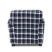 Baxton Studio Talma Modern and Contemporary Blue and White Plaid Fabric Upholstered Kids Armchair - LD-2532-Blue Plaid-CC