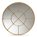 Baxton Studio Ohara Modern and Contemporary Gold Finished Metal Accent Wall Mirror