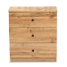 Baxton Studio Decon Modern and Contemporary Oak Brown Finished Wood 3-Drawer Storage Chest - B06-Wotan Oak