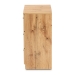 Baxton Studio Decon Modern and Contemporary Oak Brown Finished Wood 3-Drawer Storage Chest - B06-Wotan Oak