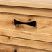 Baxton Studio Colburn Modern and Contemporary Oak Brown Finished Wood 5-Drawer Tallboy Storage Chest - BR888002-Wotan Oak